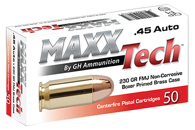 MAXX 45ACP 230GR FMJ BRASS 50/10 - Sale